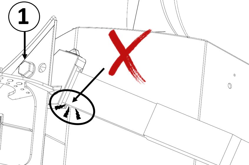 Bumper coupling in the front position