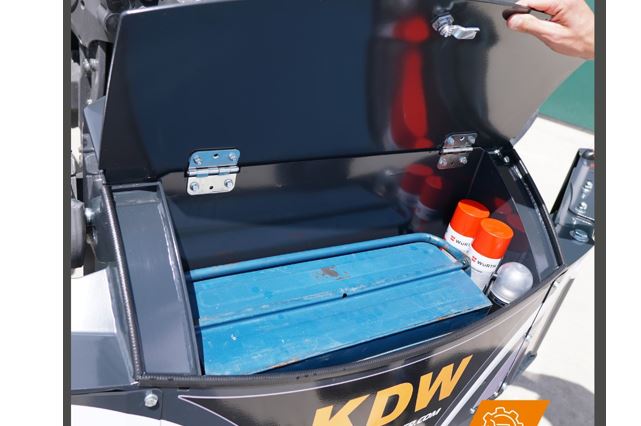 Storage box mounted on the bumper