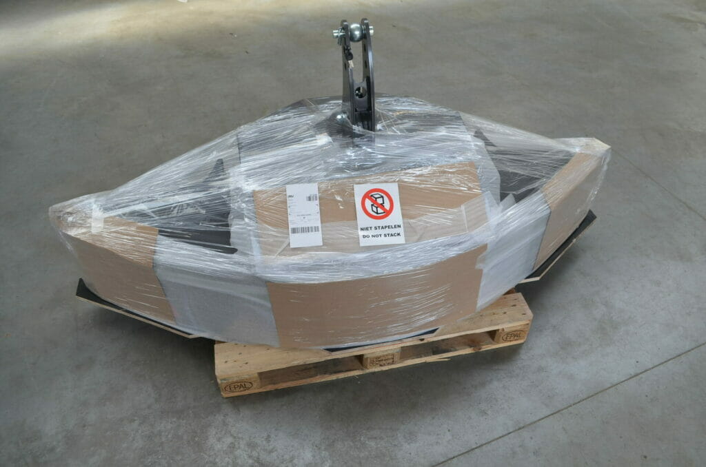 XL BOX bumper shipment on a pallet