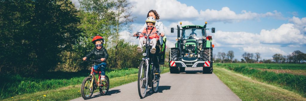Safety on the road with a tractor bumper