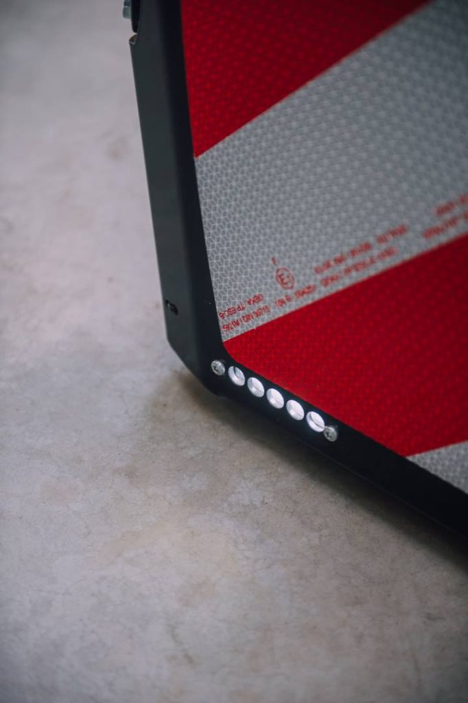 Integrated LED lights in a tractor agri bumper